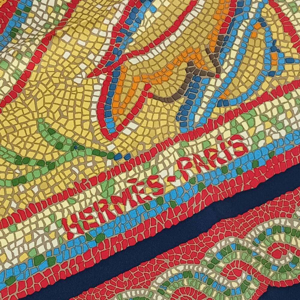 HERMES Black Silk Scarf - Picture 5 of 6